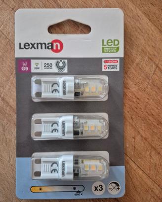 Lampadine LED Lexman G9, vendute in confezione da