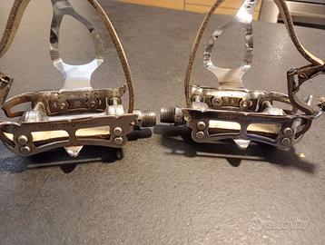 Pedali campagnolo record,gabbiette Ale