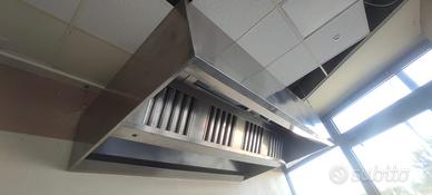 cappa professionale in acciaio