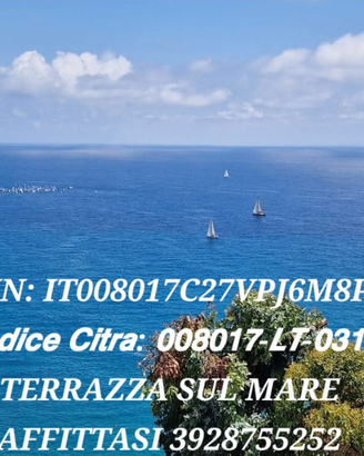 Liguria monolocale vista mare con posto auto