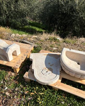 Fontana in marmo bianco d’Asiago