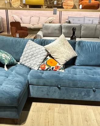 Divano letto contenitore a L - come nuovo