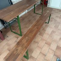 Tavolo con panca singola