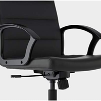 Sedia girevole nera da ufficio - IKEA RENBERGET