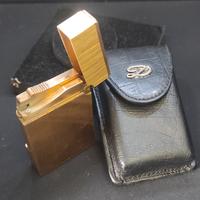accendino Dupont placcato oro satinato 