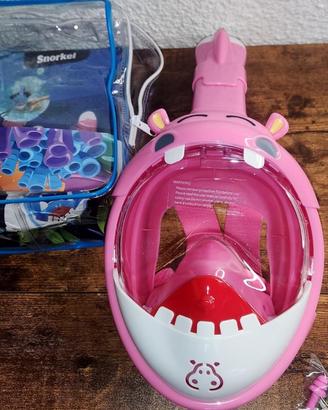 Maschera snorkeling bambini 180° full-face NUOVA