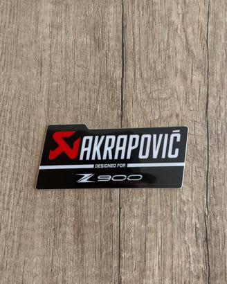 Adesivo per Scarico Akrapovic  per Z900 2017-2026