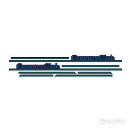 Adesivo Fiat Panda Country Club - modello blu