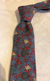 Cravatta Hermes in pura seta