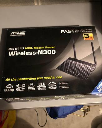 Modem/Router ASUS N300 completo