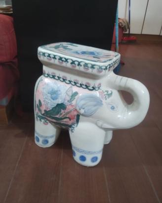 Elefante in ceramica dipinta