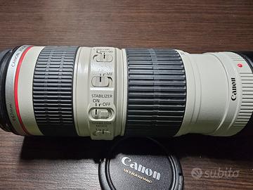 Canon  obiettivo  70 200 f4 is I