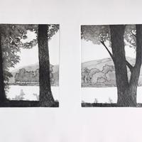 Filippo Ambrosoli per Lilt 2010 quadro acquaforte