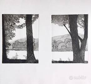 Filippo Ambrosoli per Lilt 2010 quadro acquaforte