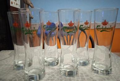 6 bicchieri di birra Carlsberg 0,4 L