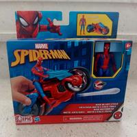 HASBRO SPIDER MAN MOTO WEB BLAST+PERSONAGGIO 10cm