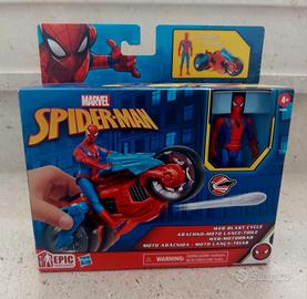 HASBRO SPIDER MAN MOTO WEB BLAST+PERSONAGGIO 10cm