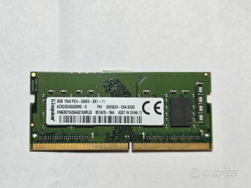 Memoria RAM DDR4 SO-DIMM da 8 GB - Kingston