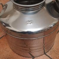 Fusto olio acciaio inox 25 litri