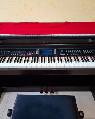 Pianoforte digitale GEM PS2500 con mobile e panca