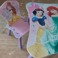 tavolino + 2 sedie principesse 