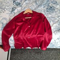 camicia raso bordeaux tg.44 