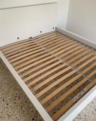 Letto matrimoniale IKEA MALM bianco con doghe