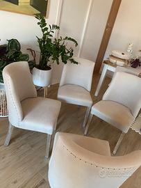 Sedie in lino e quercia - Come nuove