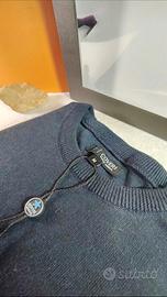 Maglione Coveri Viale Morin blu uomo taglia M