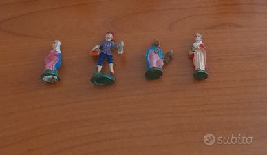 lotto pastori presepe da 4 cm  made in italy