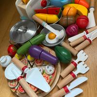 Giocattoli per la cucina in legno