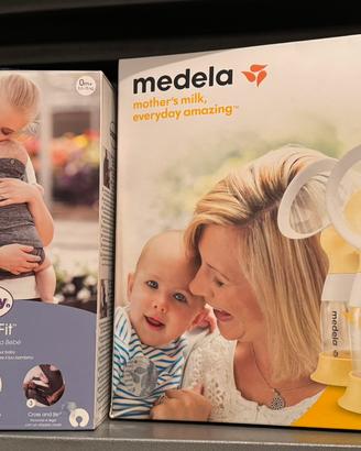 Medela tiralatte e Chicco Boppy marsupio portabebe