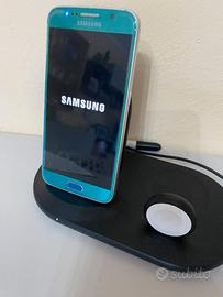 Samsung Galaxy S6 - Blu Topazio (Ricarica solo Wir