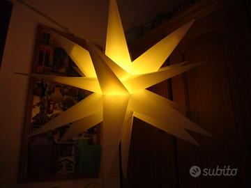 Grande stella LED tridimensionale In&Out (esterno-