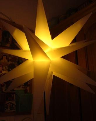Grande stella LED tridimensionale In&Out (esterno-