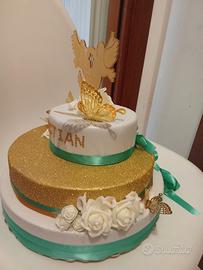 Torta scenografica.segnaposto personalizzati, cent