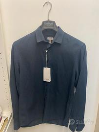 Camicia Distretto 12 uomo blu tg 46 nuova