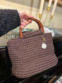 Borsa all’uncinetto artigianale