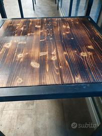 Tavoli artigianali e  Boule per bottiglie