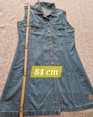 Abito in jeans senza maniche
