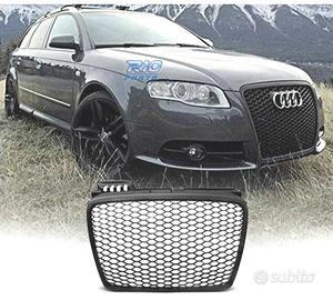 GRIGLIA AUDI A4 B7 04-07 LOOK RS NERO LUCIDO