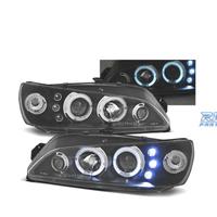 FARI PEUGEOT 306 97-01 OCCHI ANGELICI SFONDO NERO