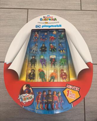 Espositore Kinder Sorpresa DC Playmobil completo