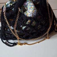 Borsa bosetta a mano o spalla fatta a mano uncinet