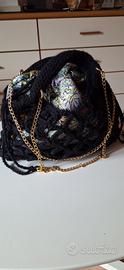 Borsa bosetta a mano o spalla fatta a mano uncinet