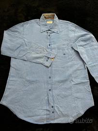 Camicia Maniche Lunghe Burberry Azzurra Tg L | 4