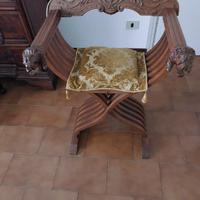 sedia Savonarola richiudibile con cuscino original