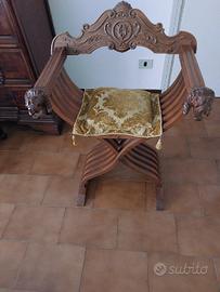 sedia Savonarola richiudibile con cuscino original