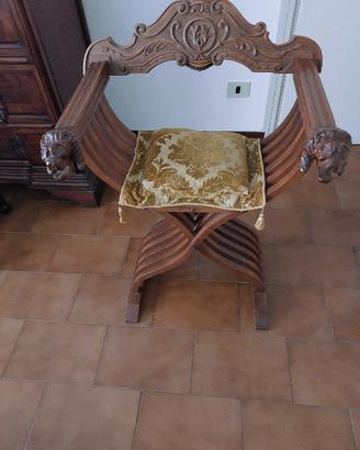 sedia Savonarola richiudibile con cuscino original