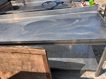 Banco acciaio inox 240 cm